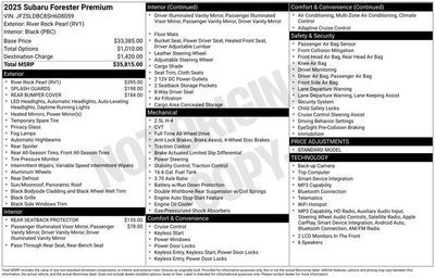 2025 Subaru Forester Premium