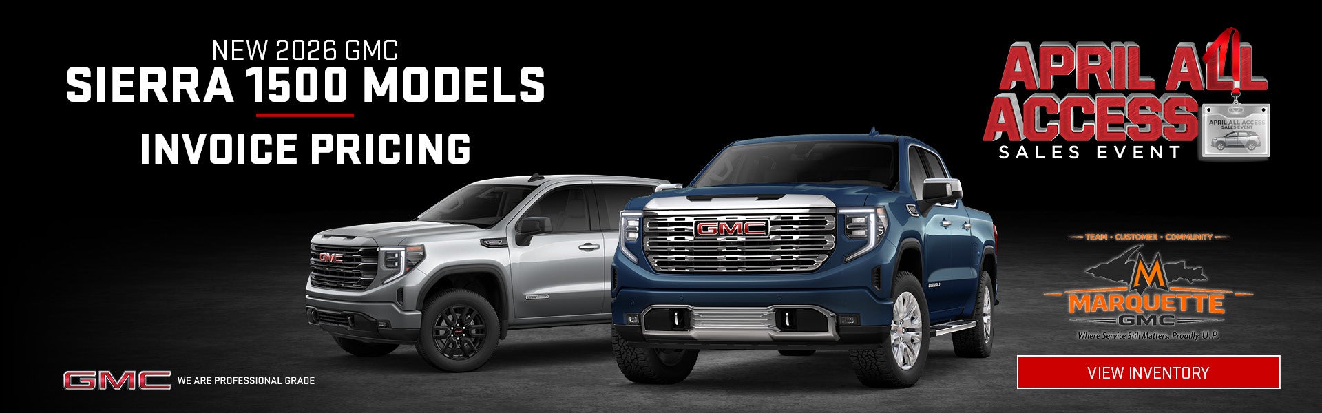 New 2026 GMC Sierra 1500 Models
