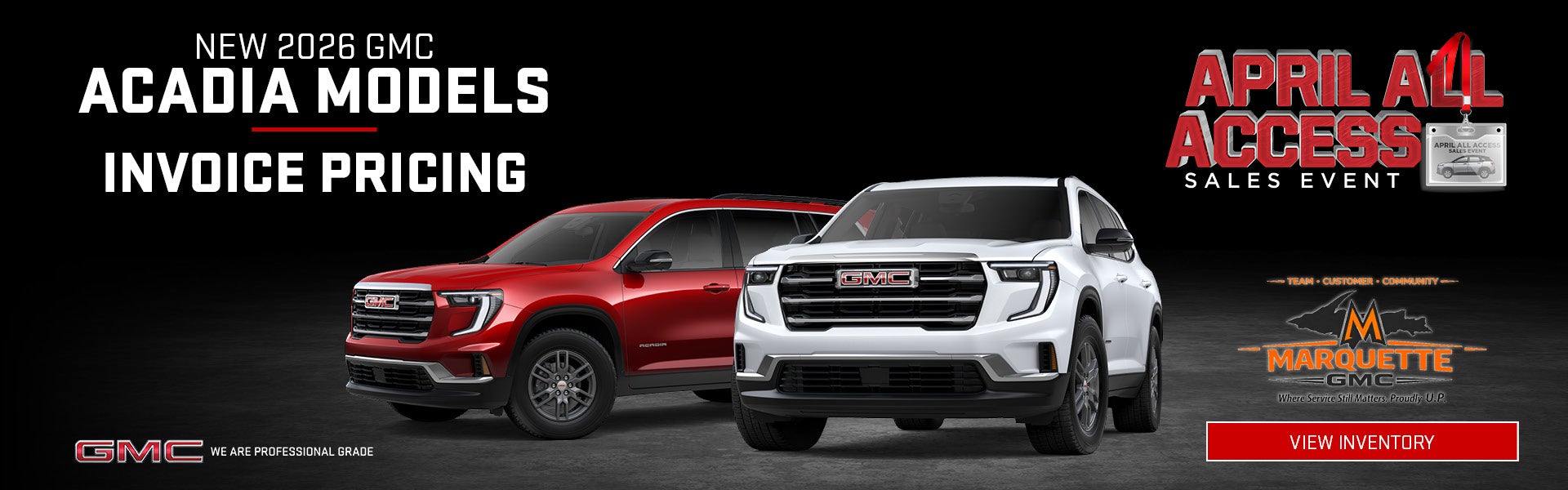 New 2026 GMC Acadia Models