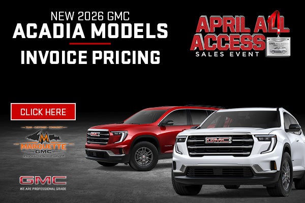 New 2026 GMC Acadia Models
