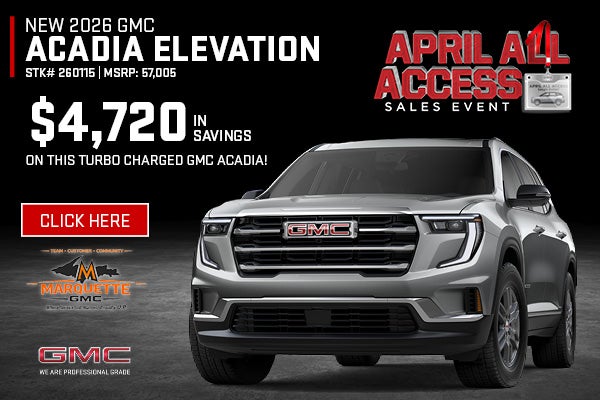 New 2026 GMC Acadia Elevation