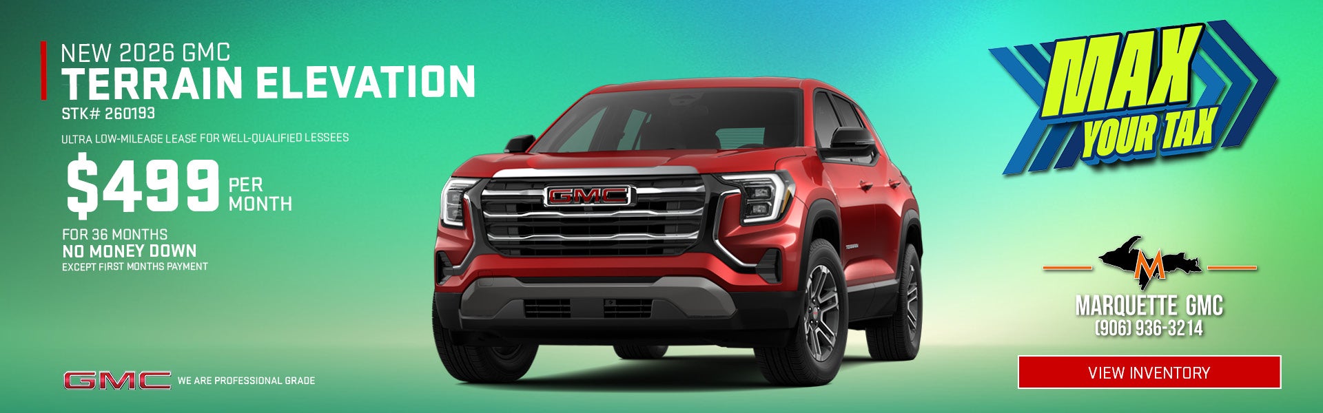 New 2026 GMC Terrain Elevation