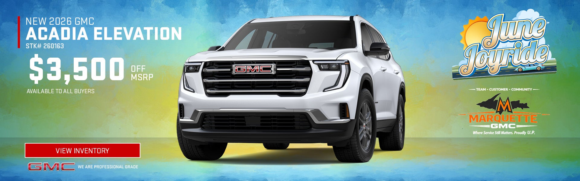 New 2026 GMC Acadia Elevation