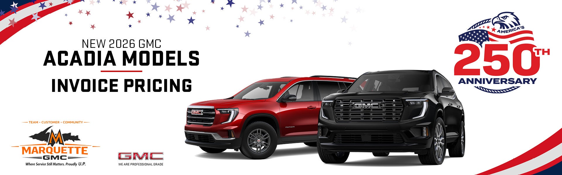 New 2026 GMC Acadia Models